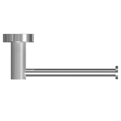 Colore Polished Chrome Industrial Style Wall Mounted Toilet Roll Holder Top View from Above