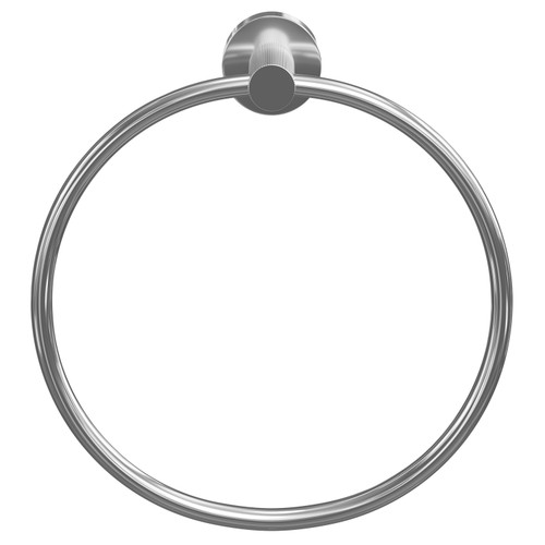 Colore Polished Chrome Industrial Style Wall Mounted Towel Ring Front View