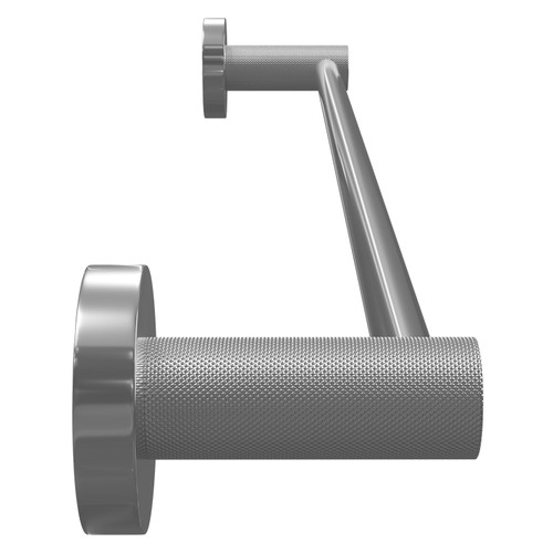 Colore Polished Chrome Industrial Style Wall Mounted Towel Rail Side on View Colore Polished Chrome Industrial Style Wall Mounted Towel Rail Side on View