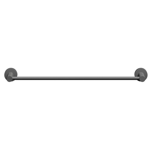 Colore Matt Black Industrial Style Wall Mounted Towel Rail Front View