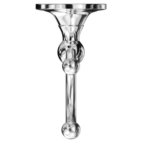 Windsor 1930 Traditional Polished Chrome Wall Mounted Double Robe Hook Top View from Above