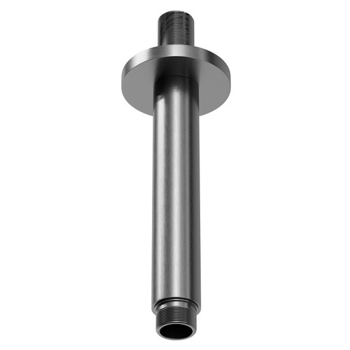 Colore Round Gunmetal Grey 150mm Vertical Shower Arm Right Hand Side View