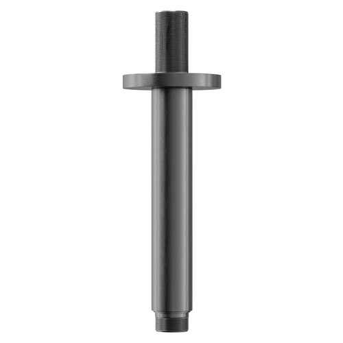 Colore Round Gunmetal Grey 150mm Vertical Shower Arm Front View