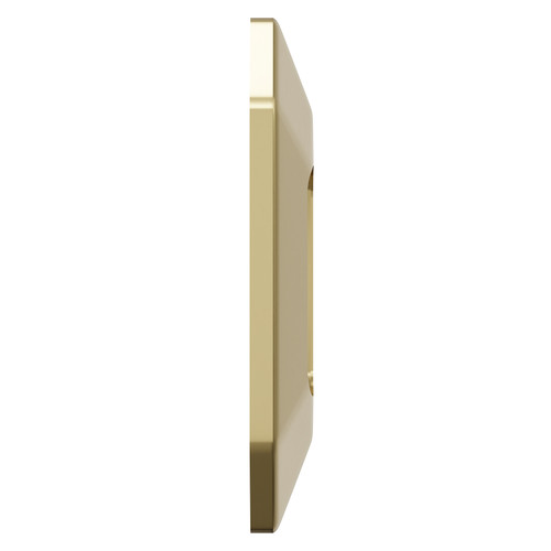 Colore Brushed Brass Overflow Insert for Windsor Basins Side on View