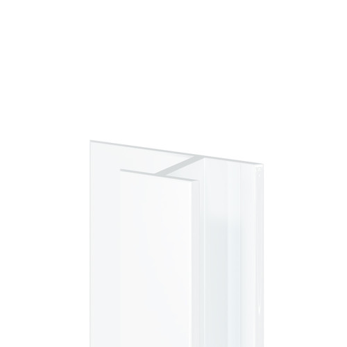 WholePanel 5mm White Aluminium Wall and Ceiling Panel H Joint Trim Right Hand View