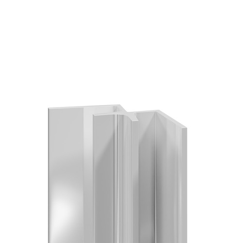 WholePanel 5mm Bright Polished Aluminium Wall and Ceiling Panel Internal Corner Trim Right Hand Side View