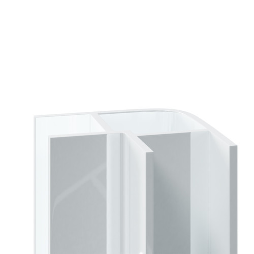 WholePanel 10mm White Aluminium Wall Panel External Corner Trim Right Hand Side View