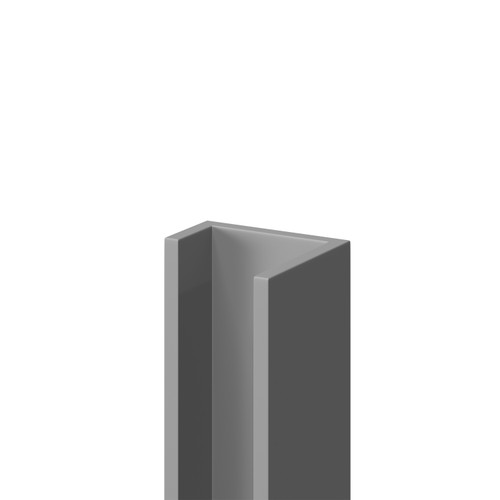 WholePanel 5mm Grey Wall and Ceiling Panel U Trim Right Hand Side View