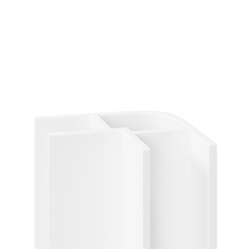 WholePanel 5mm White Wall and Ceiling Panel External Corner Trim Right Hand Side View