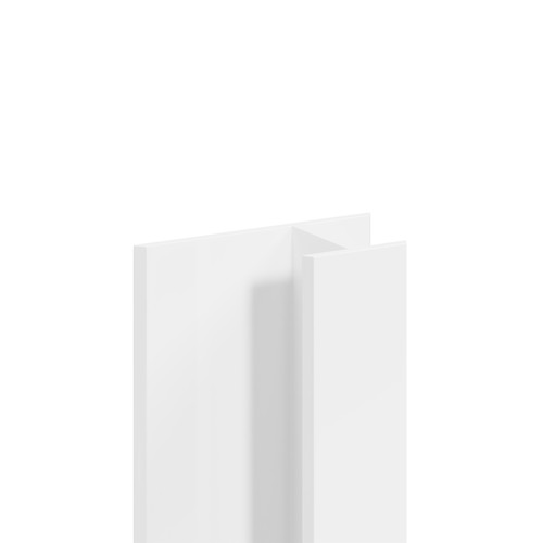 WholePanel 5mm White Wall and Ceiling Panel H Joint Trim Left Hand View