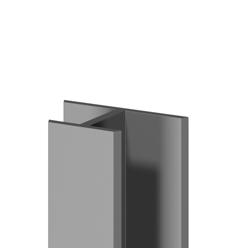 WholePanel 10mm Grey Wall Panel H Joint Trim Right Hand Side View