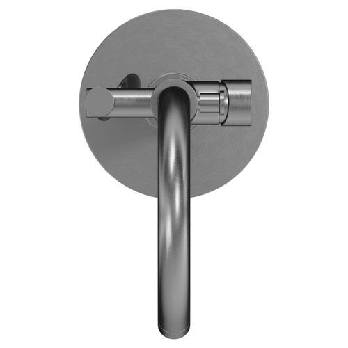 Colore Round Gunmetal Grey Freestanding Bath Shower Mixer Tap Top Viewed from Above