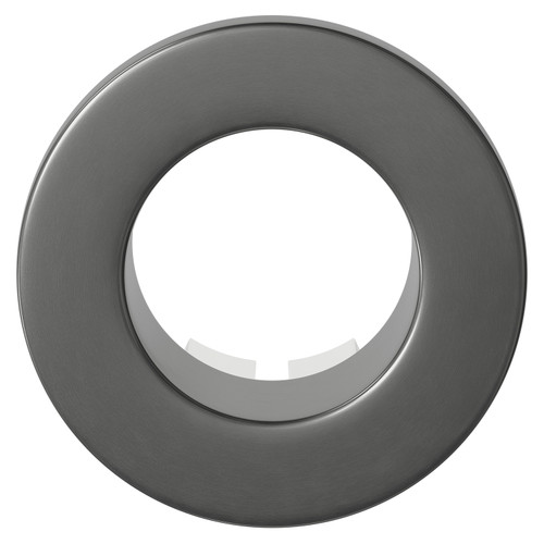 Colore Round Gunmetal Grey Basin Overflow Insert Front View