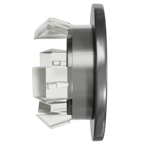 Colore Round Gunmetal Grey Basin Overflow Insert Side View