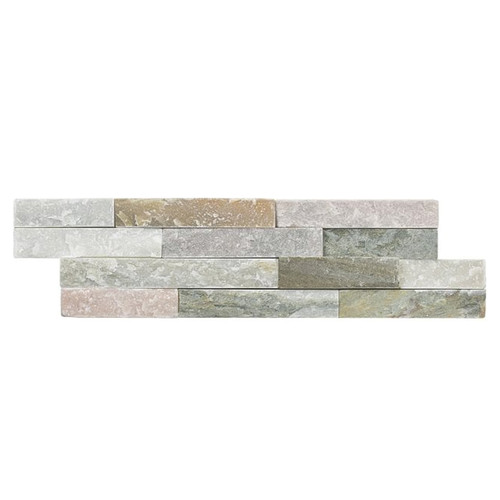 Roma Splitface Oyster 10cm x 36cm Mosaic Tile Top View from Above