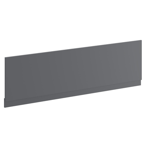 A modern grey front bath panel