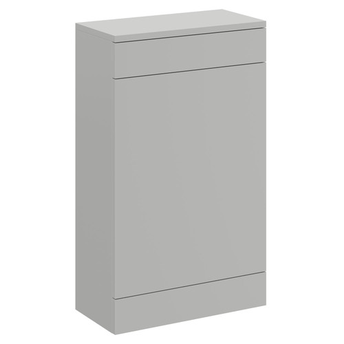 A modern grey toilet unit