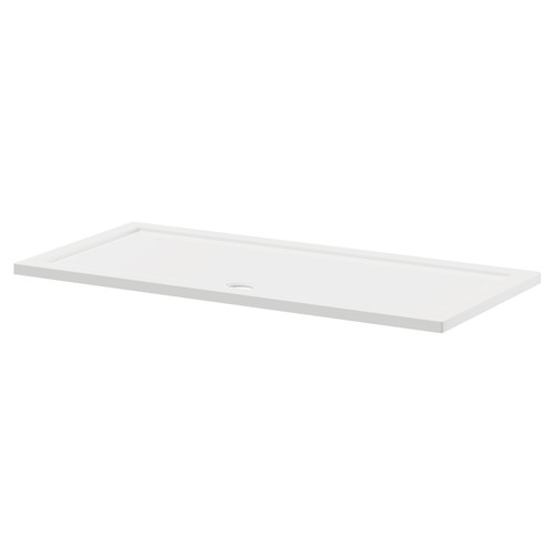 A modern white shower tray