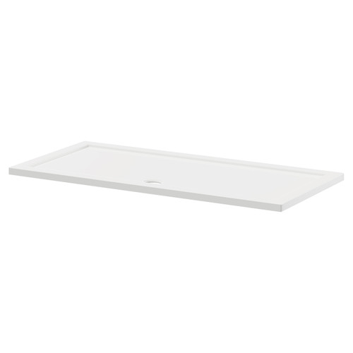 A modern white shower tray