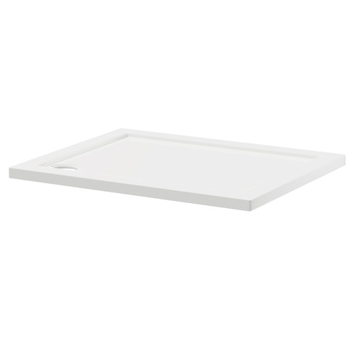 A modern white shower tray