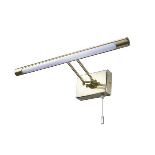 Forum Spa Chai Satin Brass 410mm Picture Light - SPA-30993-SBRS Front View