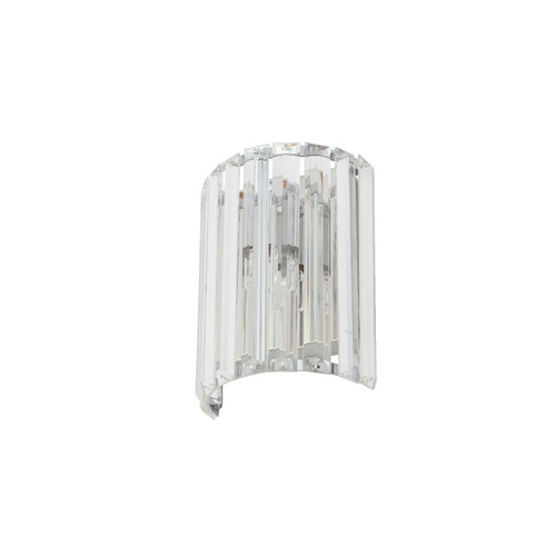 Forum Spa Pegasi Polished Chrome 160mm Shield Wall Light - SPA-33931-CHR Front View