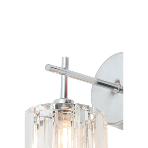 Forum Spa Pegasi Polished Chrome 110mm 1 Lamp Wall Light - SPA-33932-CHR Viewed from a Different Angle