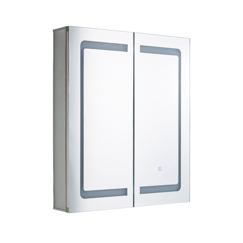 Forum Spa Hym 600mm x 700mm 2 Door Illuminated LED Mirrored Cabinet with Touch Switch and Shaver Socket - SPA-35708 Viewed from a Different Angle