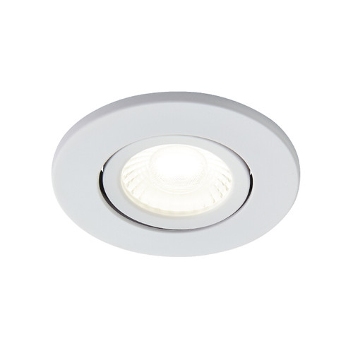 Forum Spa Como Matt White 31mm Fire-rated IP65 5w LED Tiltable Bathroom Downlight - SPA-38571-MWHT Front View