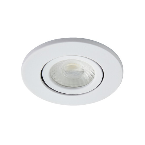 Forum Spa Como Matt White 31mm Fire-rated IP65 5w LED Tiltable Bathroom Downlight - SPA-38571-MWHT Viewed from a Different Angle