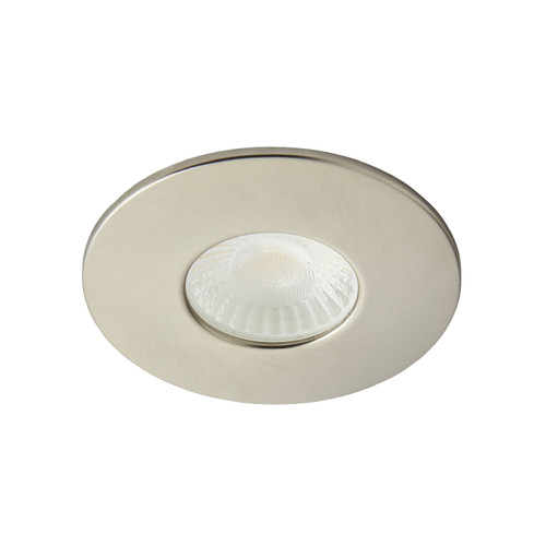 Forum Spa Como Satin Nickel 68mm Fire-rated IP65 8w LED Fixed Bathroom Downlight - SPA-38572-SNIC Viewed from a Different Angle