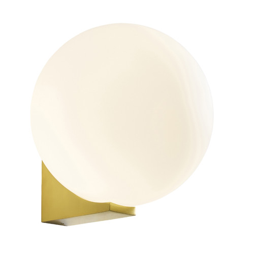 Forum Spa Thiva Satin Brass 16mm 1 Lamp Wall Light - SPA-38576-SBRS Front View