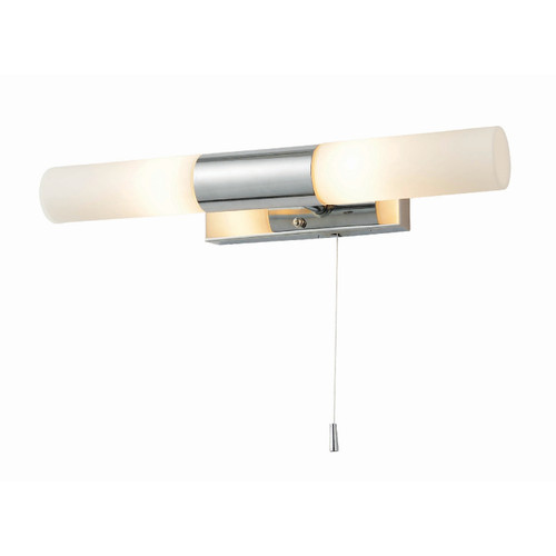 Forum Spa Aries Helsinki  Polished Chrome 360mm 2 Lamp Wall Light - SPA-PR-12744 Front View