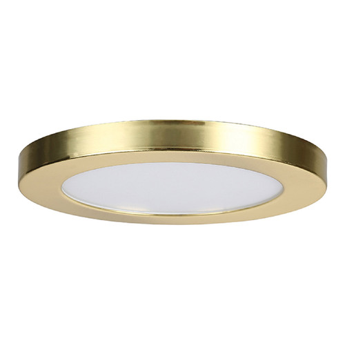 Forum Spa Tauri Satin Brass 140mm Magnetic Ring Trim for Small 6w 5 in 1 Wall/Ceiling Light - SPA-35712 Front View