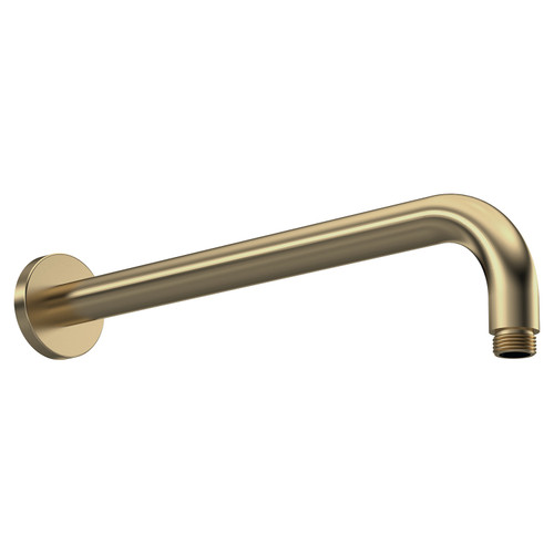 Nuie Brushed Brass Round Wall Hung Shower Arm - ARM801 Main View