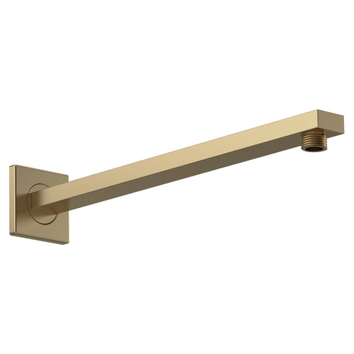Nuie Brushed Brass Small Rectangular Shower Arm - ARM813 Main View