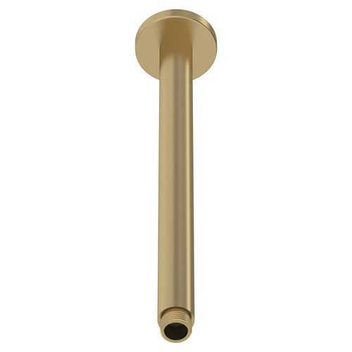 Nuie Brushed Brass Round Ceiling Arm 300mm - ARM816 Main View