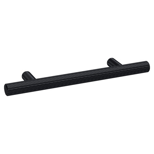 Hudson Reed Matt Black 96mm Knurled Bar Handle - H020 Main View