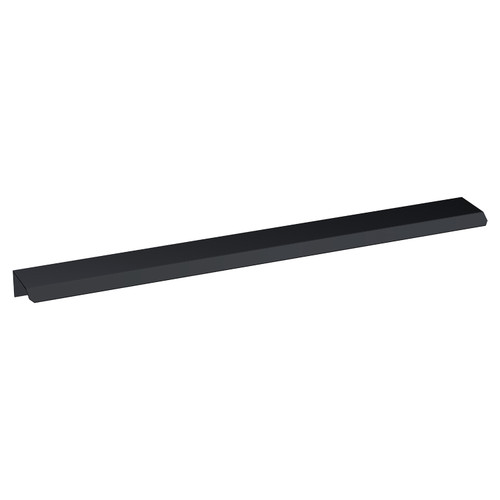 Nuie Matt Black 300mm Finger Pull Handle - H225 Left Hand View