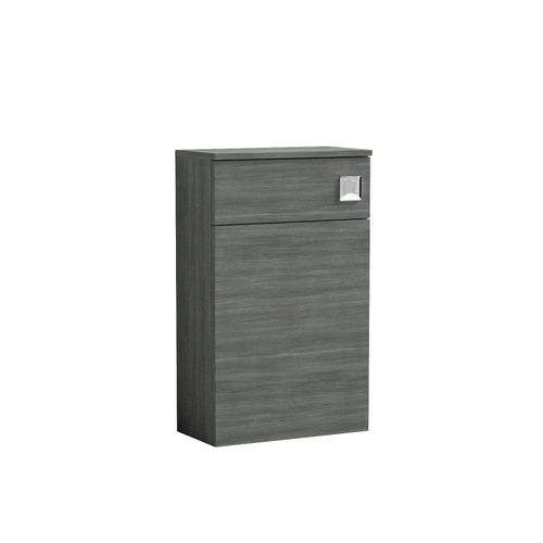 Nuie Arno Anthracite 500mm Toilet Unit - NVF541N Front View