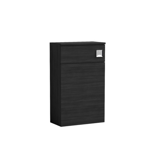 Nuie Arno Charcoal Black 500mm Toilet Unit - NVF641N Front View