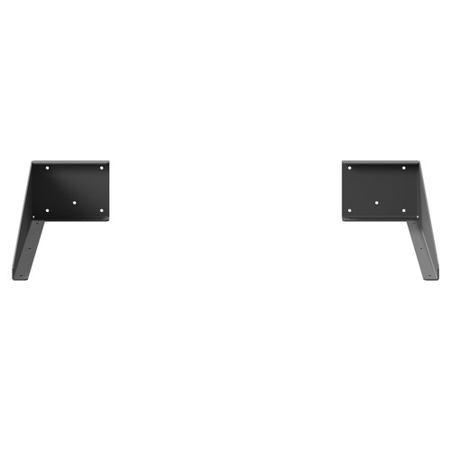 Graphite Grey 300mm Pair of Left and Right Shelf Support Brackets View From the Front