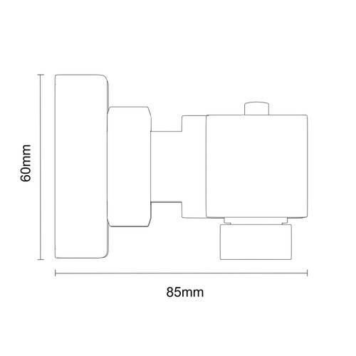 Colore Matt Black Square Thermostatic Bar Shower Valve Dimensions