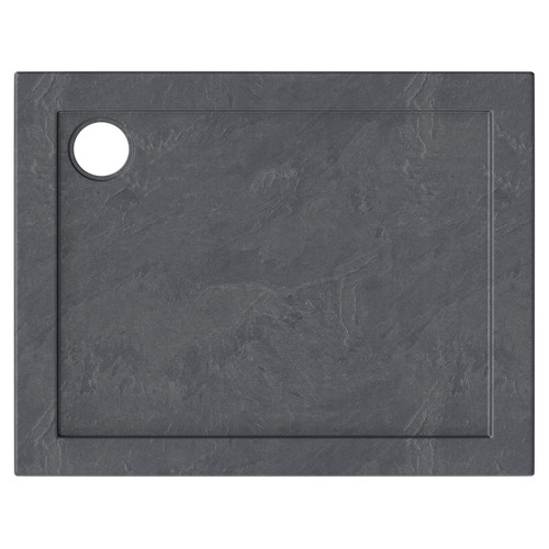 Pearlstone Slate 900mm x 700mm x 40mm Rectangular Shower Tray Top View From Above