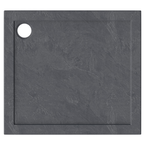 Pearlstone Slate 1000mm x 900mm x 40mm Rectangular Shower Tray Top View From Above