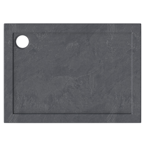 Pearlstone Slate 1100mm x 800mm x 40mm Rectangular Shower Tray Top View From Above