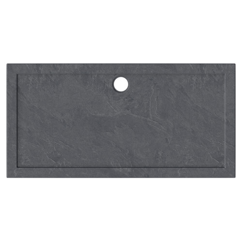 Pearlstone Slate 1600mm x 800mm x 40mm Rectangular Shower Tray Top View From Above