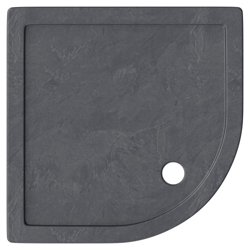 Pearlstone Slate 1000mm x 1000mm x 40mm Quadrant Shower Tray Top View From Above