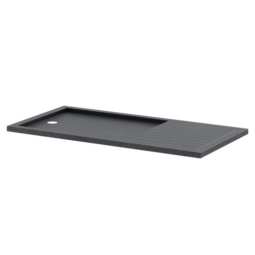 Pearlstone Slate 1600mm x 800mm x 40mm Rectangular Walk In Shower Tray Right Hand Side View