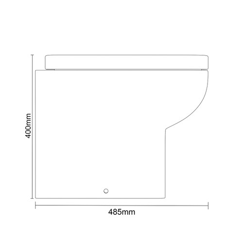 Tacoma Wall Hung Toilet Pan with Soft Close Toilet Seat Dimensions